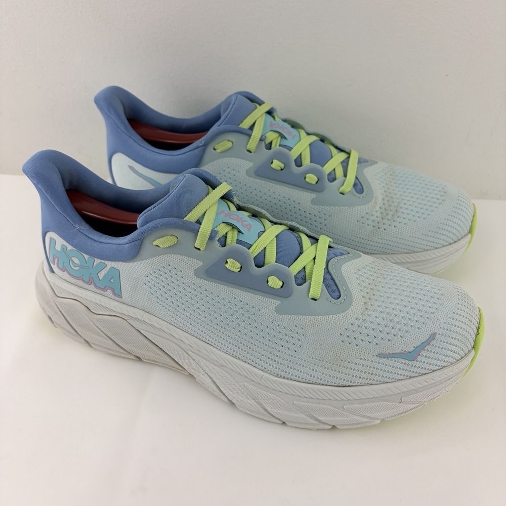 HOKA One One Arahi 7 Blue Green Running Shoes Women's 10.5B‎ Stability